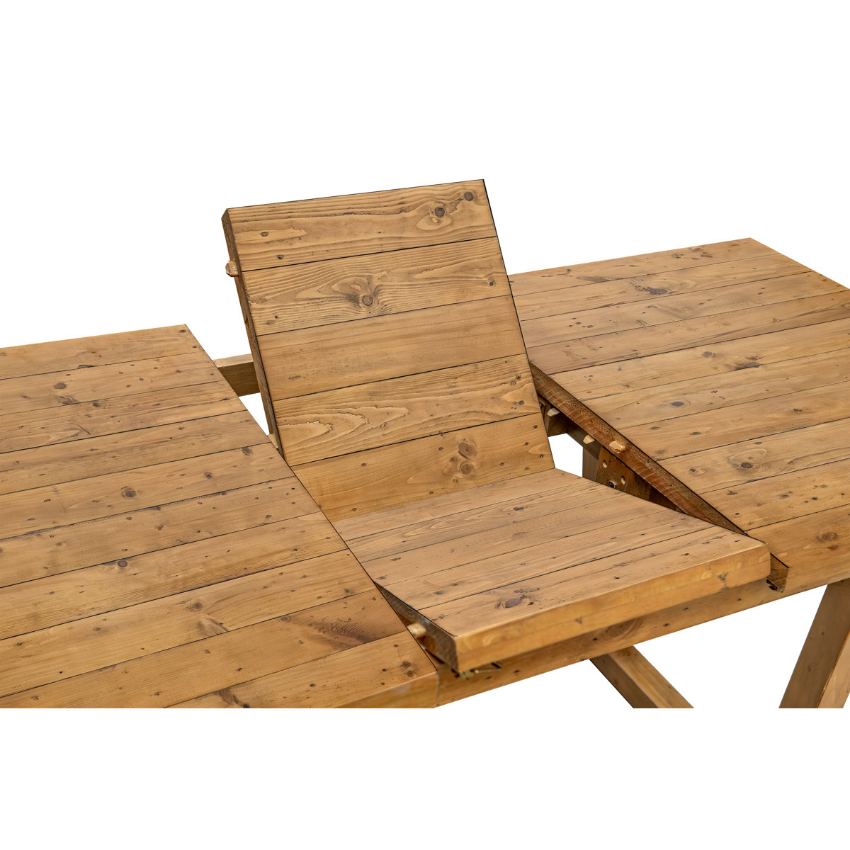 Gracie Oaks Extendable Solid Wood Dining Table With Sled Legs, Farmhouse Dining Table For Kitchen & Reviews